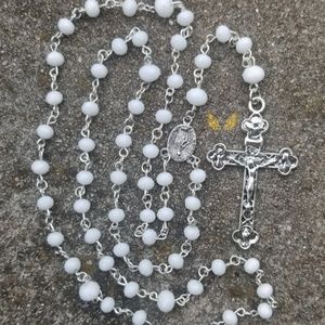 White Crystal Rosary